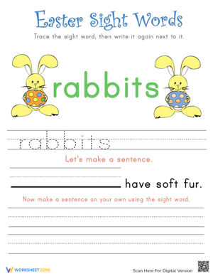 Easter Sight Words: Fun Vocabulary Practice