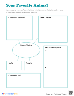 Animal Research Graphic Organizer