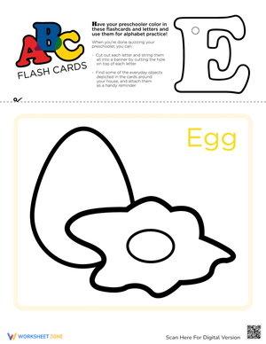 ABC Flashcards: E