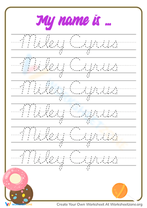 My Name Is Worksheet