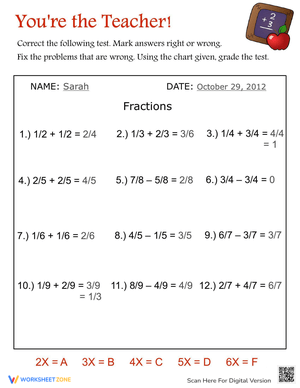 Play Teacher Worksheet
