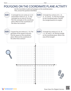 Polygons on the Coordinate Plane Activity
