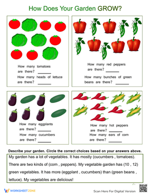 Counting for Kids Worksheet