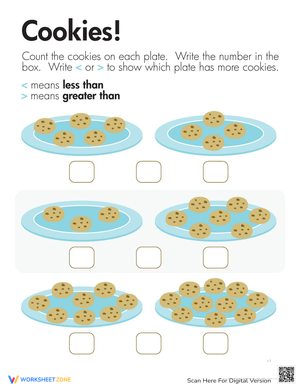 Cookie Comparing Worksheet