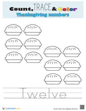 Develop Early Skills with Count, Trace, Color Fun