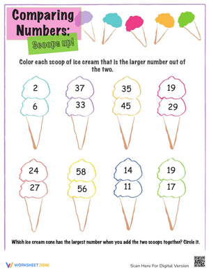 Comparing Numbers Worksheet