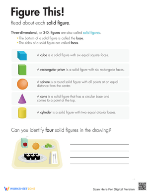 Solid Figures Worksheet
