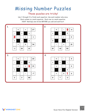 Solve Math Puzzles and Boost Problem-Solving Skills