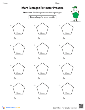 Practice Calculating Perimeter Worksheet