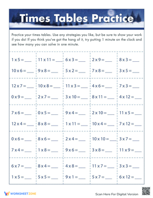 Practice Times Table Drills