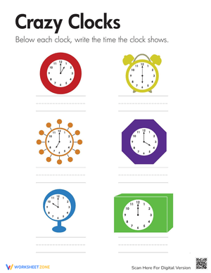 Learn to Tell Time with Clocks