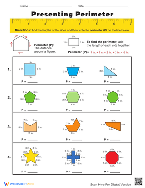 Presenting Perimeter Calculation Practice
