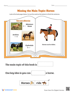 Identifying the Main Topic: Horse Theme