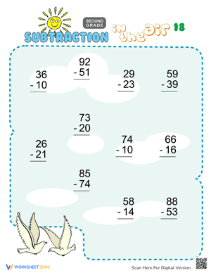 Engaging Subtraction Practice Worksheet