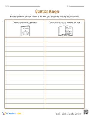 Using a Question Keeper
