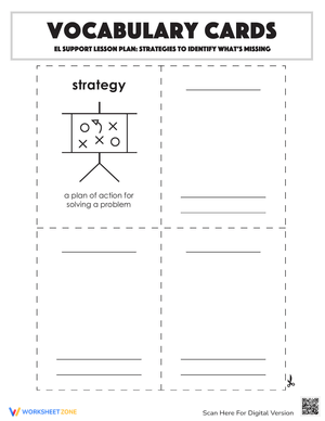 Identify Missing Vocabulary Cards