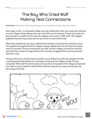 'The Boy Who Cried Wolf' Text Connections