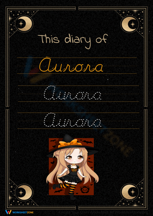 Aurora Tracing Worksheet