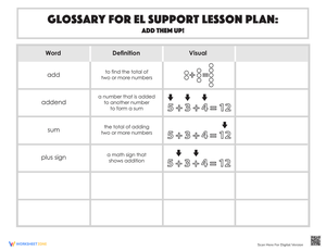 Glossary: Add Them Up!