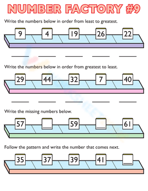 Number Factory 9 Worksheet