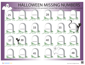Halloween Counting Worksheet