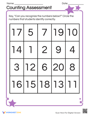 Counting Assessment