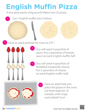 English Muffin Pizza Fractions