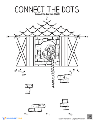 Connect the Dots: 1-20 Worksheet