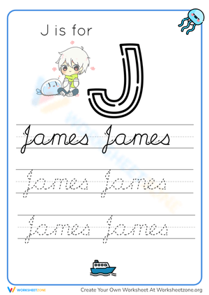 J is for... Worksheet