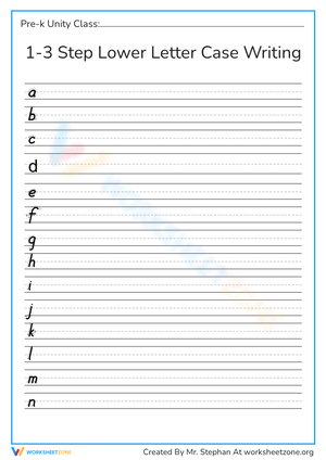 Lowercase Letter Writing