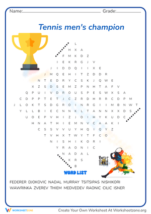 Tennis Mens Champion