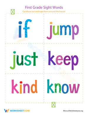 First Grade Sight Words: If to Know