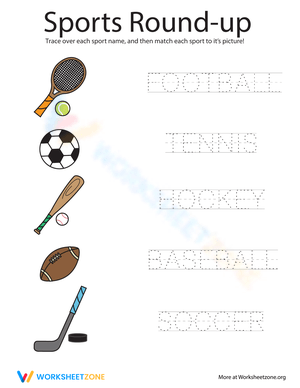 Sports Round Up Worksheet