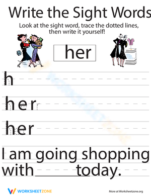 First Sight: Learning 'Her' with Fun Activities