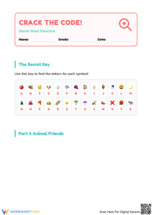 Crack The Code Worksheets