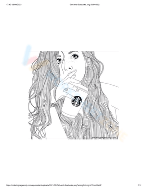 Creative Coloring with Starbucks and a Girl
