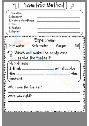 Engaging Science Experiment Worksheet