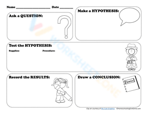 Printable Scientific Method Worksheet for Kids