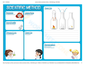 Deep Dive into the Scientific Method: Worksheet 8