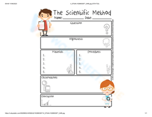Science Method: Essential Worksheet for Practice