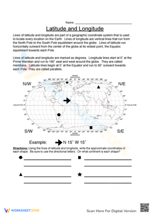 Geography Skills: Latitude and Longitude Practice