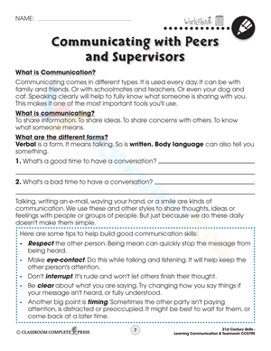 Effective Communication: Peers and Supervisors Guide