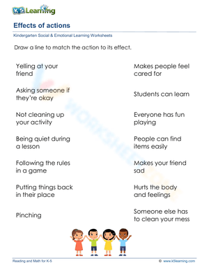 Understanding Effects of Actions: A Worksheet