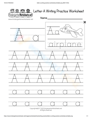 Letter A Writing Practice: Improve Skills