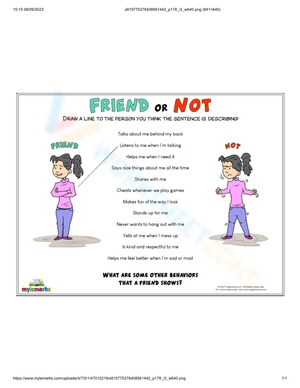 Qualities of Friendship