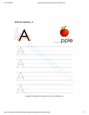 Alphabet Writing Practice: Mastering the Letter A