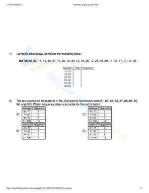 Histogram Practice Worksheet