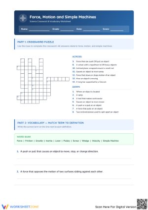 Force, Motion and Simple Machines