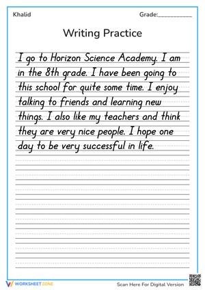 Writing Practice