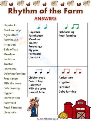 Rhythm of The Farm with Answers
